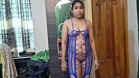 Petite babe contrasts with Hanif and Adori in love.