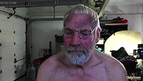 Such an innocent petite young pussy slammed by old horny hairy grandpa