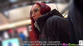 Mallcuties Presents Amateur Redhead Teen Sucking And Fucking In Public Shop For Free Shopping Spree