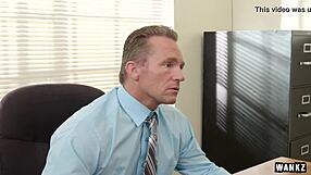 Russian Blonde Secretary Seduces Boss With Fucking