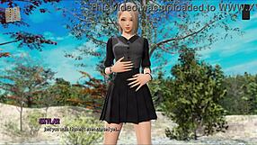 in ripples 39, cute character gets clothes ripped for blowjob with monster cock