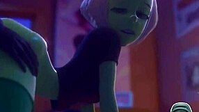 Big Breast Tina 69 and Thicc Ass Peridot Get Fucked Doggy on Table