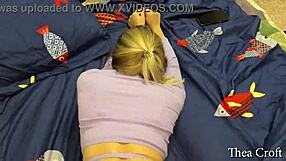 Petite blonde gets pounded in doggystyle with a big cock