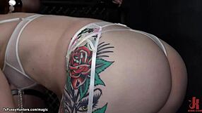 hey, check this ginger shemale banging a big boobs babe