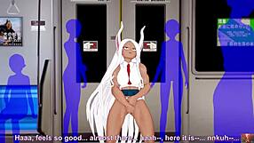 Is This Cosplayer Masturbating on the Crowded Train?