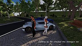 Blonde Kitty Battles Big Cock In Public Hentai Cumshot