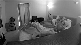 late-night sex with ebony petite 18+ girl taking big black cock sideways, cumming hard