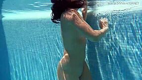 yo, check out jessica lincoln, tatted russian teen, naked by the pool.