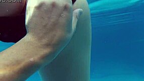 Hungarian pornstar Kittina Ivory reveals her juicy tits and tight pussy underwater in the pool.