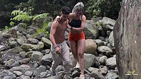 First river encounter with stepson, Monique Fuentes and Danner Mendez in raw action