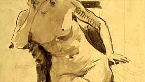 Vintage erotic drawings from antique anime hentai.