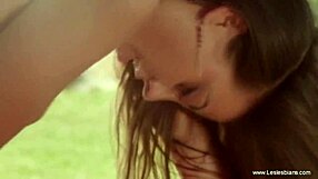 Tan Girlfriends Enjoy Outdoor Muff Diving and Strapon Sex