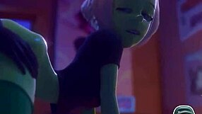 Big Breast Tina 69 and Thicc Ass Peridot Get Fucked Doggy on Table