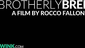 Step-bro teaches twink how to fuck in gay threesome roleplay