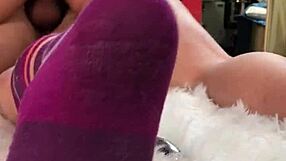 massage turns into anal sex with married blonde bride in tight asshole