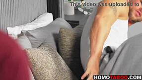 Step-uncle's hot scene with young gay man