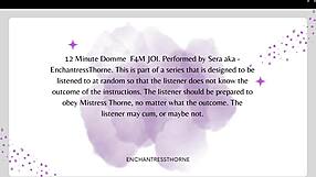 F4m Femdom Joi-Denial Orgasm Instructions