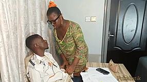 My client's big boobs wife seduced me in the office 😏