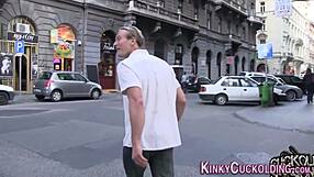 A European woman enjoys a big black cock in a hardcore scene