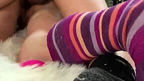 massage turns into anal sex with married blonde bride in tight asshole