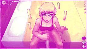 Femdom fun in HornyCraft: Cum-covered face and more!