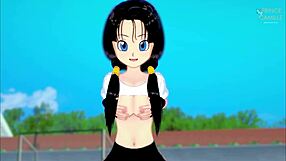 Videl Thanks For Flying Lesson Dragon Ball Z