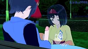 Iris and Erika engage in intense sexual acts with creampie in Pokemon hentai