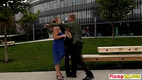 omg got sandwiched by bbw chicks in wild plump 3some