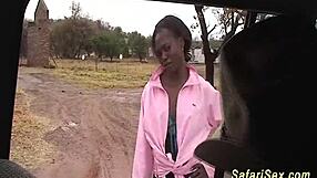 shy african girl joins wild jeep safari adventure