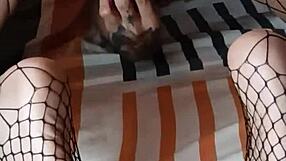 foot fetish couple fucks deliciously, cumming on her socked feet with piercing