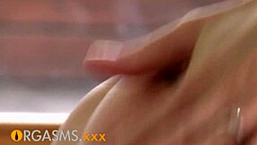 orgasms stunning young 18+ blonde makes herself cum with hot moves