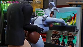 Henchman fucks bunny brawler in standing doggystyle fortnite animation