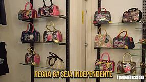 Lady Snow Brasil Bends Over for Assfuck and Deepthroat Rules