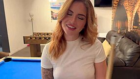 My friend's girlfriend lets me cum in her throat while he's nearby