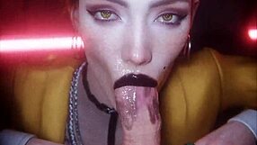 Panam Judy Aurore Share Blowjobs and Creampies in Cyberpunk