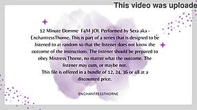 Domme Joi 7of12 - F4m Jerk Off Instructions For Intense Orgasm!