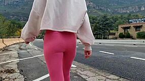 Outdoor Masturbation Near Mountains Leads to Wet Orgasm