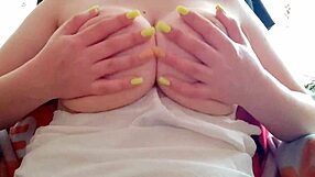 Sexy Hottie Flaunts Big Tits In Hot Action