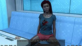 Married busty ebony is angry with me in space!