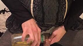 Dirty Old Drunk Engages In Golden Piss Fetish Scene.