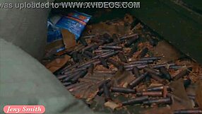 Jeny smith shows camel toe in tight suit