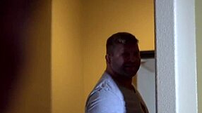 beefy muscle hunk deepthroats big cock before bent over analsex