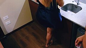 inside the kitchen, fucking big ass in hardcore oven sex!