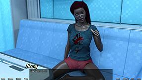 Married busty ebony is angry with me in space!