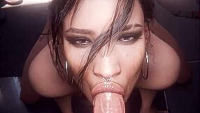 Panam Judy Aurore Share Blowjobs and Creampies in Cyberpunk