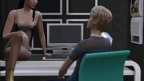 Wild threesome with girlfriend and stepmom.