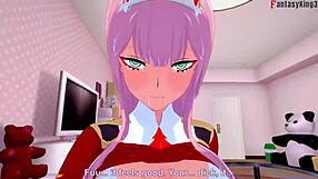 Zero two fucks darling hard in franxx fantasy