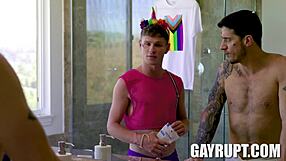 dylan hayes bends over for ty roderick's monster cock.