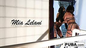 Sexy mia lelani plays with candles until she squirms in orgasm, big tits and ass