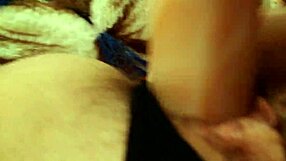 The babe with tattoo uses big dildo for masturbation.